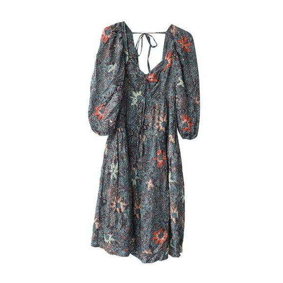 Pre Loved Ulla Johnson Kemala Floral Print Midi Dress in Multicolor Cotton Women - Picture 4 of 8